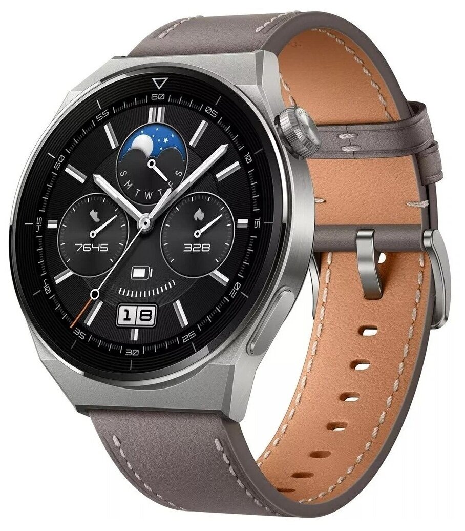 Умные часы HUAWEI WATCH GT 3 Pro 46 мм NFC RU, серый