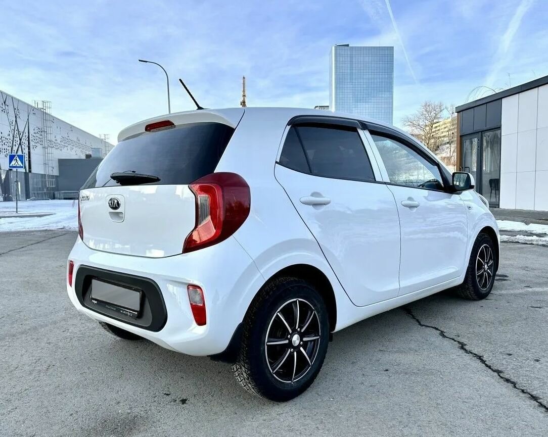 Дефлекторы боковых окон для Kia Picanto, Morning 3 (Киа Пиканто, Монинг, Морнинг) хэтчбек 2017-2025, ветровики на двери автомобиля, Cobra Tuning — фото 1