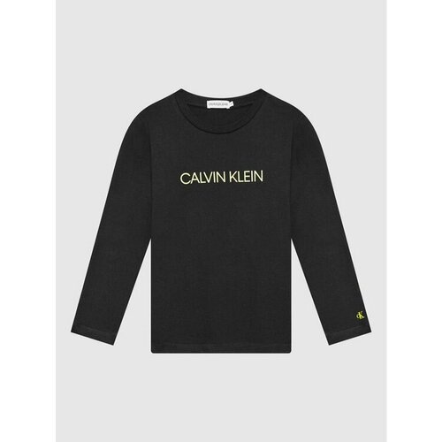 Лонгслив Calvin Klein Jeans, размер 16 [METY], черный спортивные штаны calvin klein jeans institutional blocking unisex черный серый