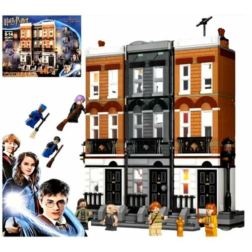 конструктор lepin 6408 гарри поттер улица гриммо 12 1083 деталей Конструктор Гарри Поттер: Улица Гриммо Harry Potter, 1083 детали