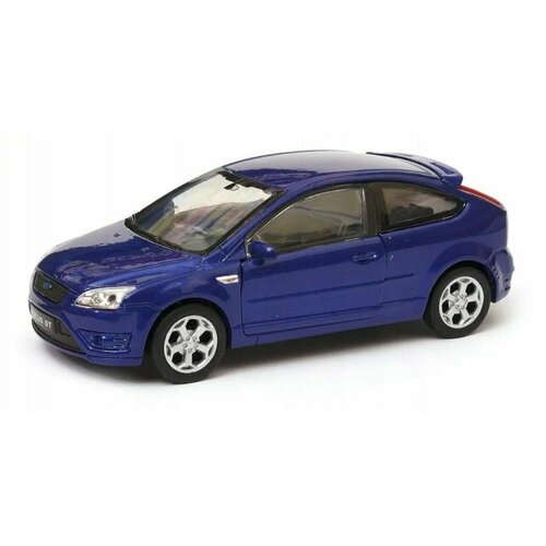 Игрушка Welly Машинка 1:38 Ford Focus ST, пруж. мех, синий модель машины 1 38 ford focus st оранжевый 42378 welly