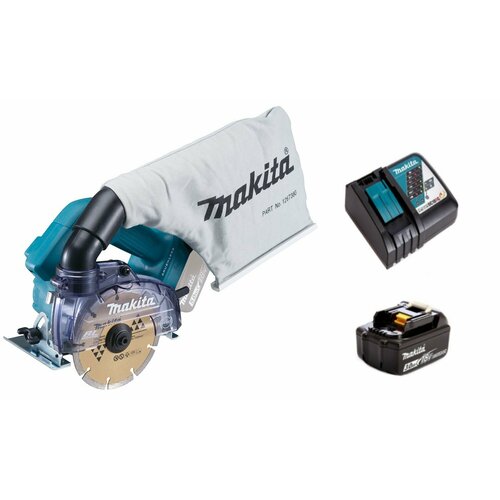 Пила алмазная аккумуляторная 125мм Makita DCC500RF1 18V Li-Ion 1х3Ач зу 37830₽