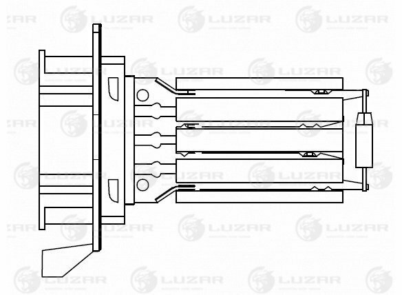 Резистор вентилятора отопителя Renault Logan II (12-)/Sandero II (14-) (LFR 0997)