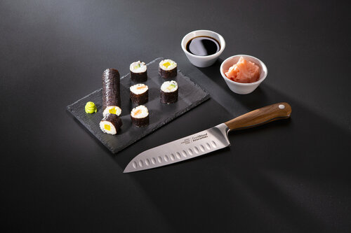 Нож японский кухонный универсальный сантоку Tescoma FEELWOOD 17 см