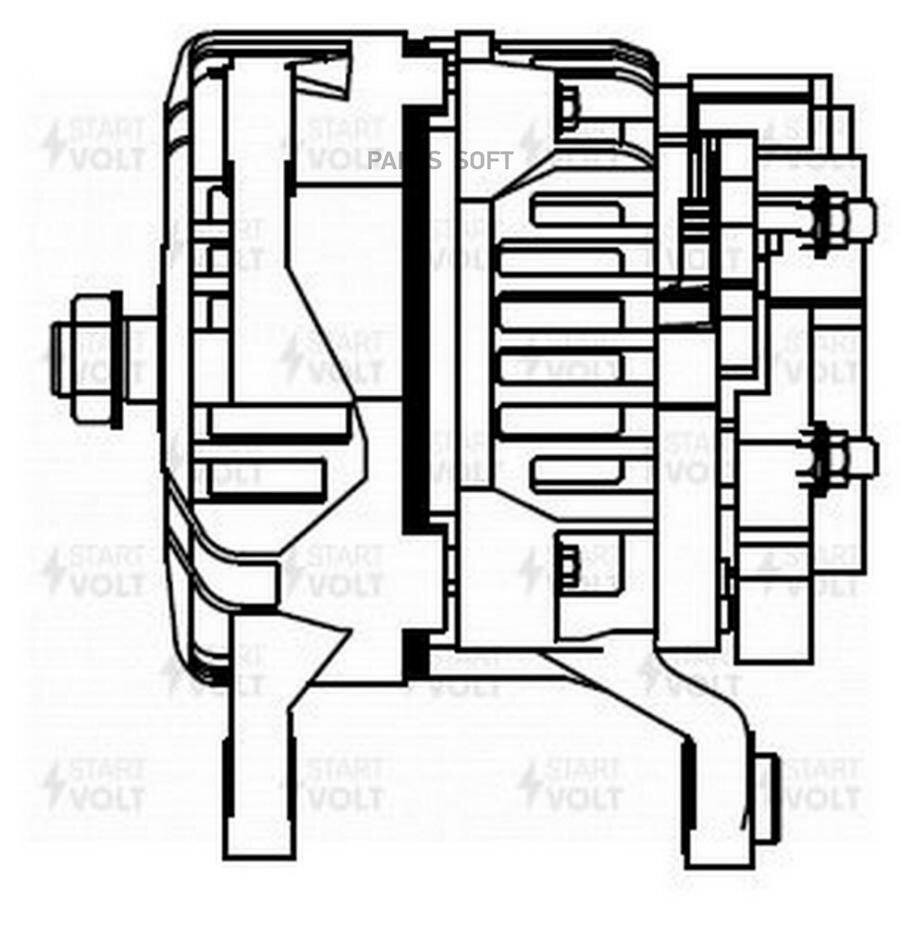 Генератор для а/м Iveco Daily (06-) 3.0HDi 110A (LG 1688) STARTVOLT / арт. LG1688 - (1 шт)