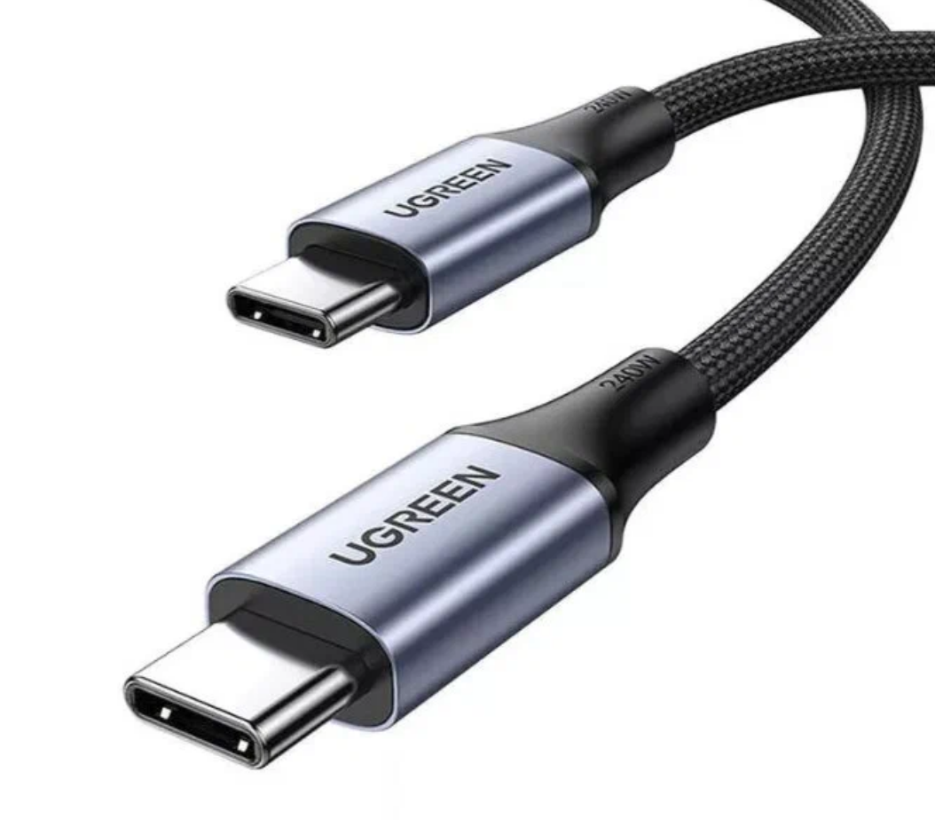Кабель UGreen US535 USB Type-C - USB Type-C, 2 м, 1 шт, серый космос