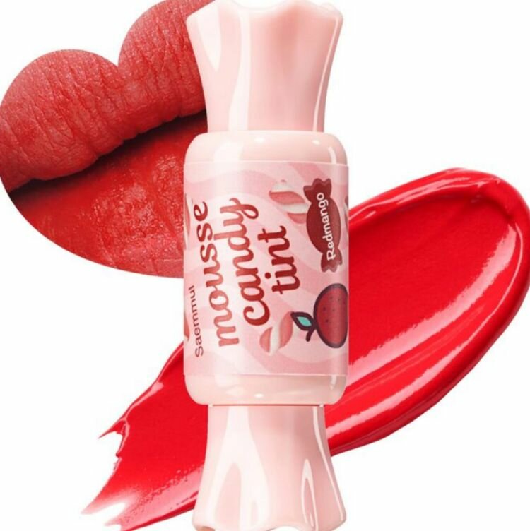 The Saem Тинт-конфетка для губ 01 Redmango Mousse Saemmul Mousse Candy Tint