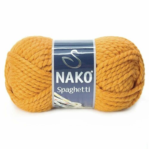 пряжа spaghetti nako брусника 327 25% шерсть 75% акрил 5 мотков 100 г 60 м Пряжа Spaghetti (Nako), горчица - 941, 25% шерсть, 75% акрил, 5 мотков, 100 г, 60 м.