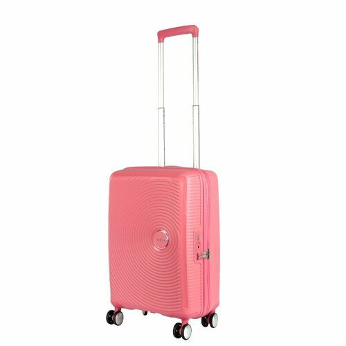 Чемодан American Tourister, 35 л, размер S, розовый