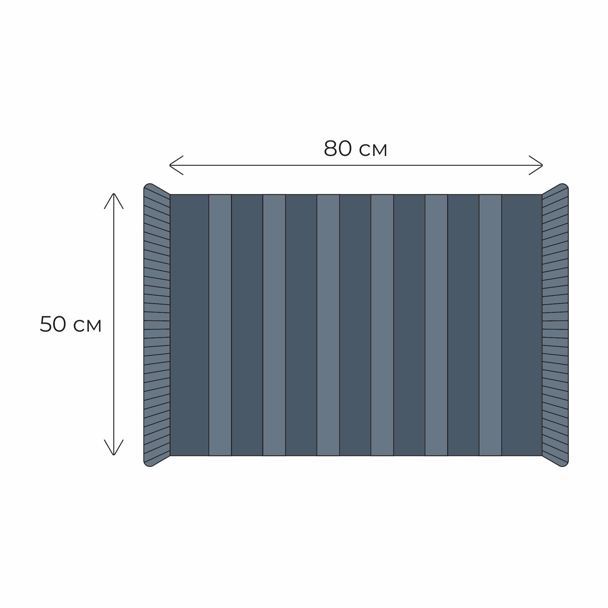 Коврик для ванной Fixsen Sandal 50x80 см цвет серо-голубой - фото №7