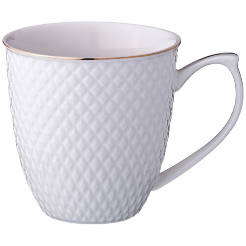 Кружка фарфоровая Лефард Диаманд 350 мл, чашка для чая и кофе Lefard Фарфор