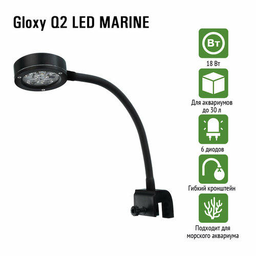 Аквариумный светильник GLOXY Q2 LED MARINE, 18 Вт