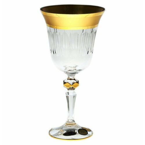 Бокалы для красного вина 220 мл 6 шт Max Crystal Хрусталь с золотом MC 131179 21978₽