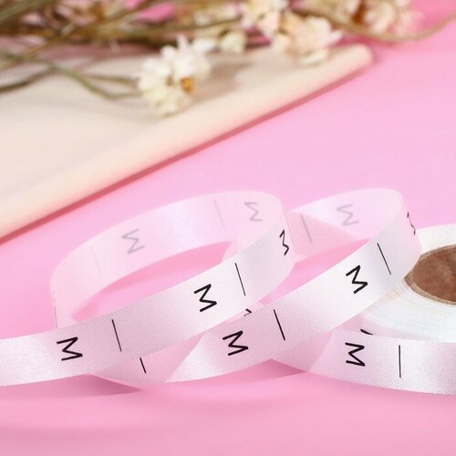 Размерник сатиновый M 1000 шт 12 мм 30 м цвет белый 2 штуки 618₽