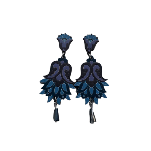 Серьги OKPODOLINS, фиолетовый