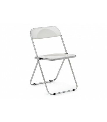 фото Пластиковый стул Fold складной white / chrome 15749