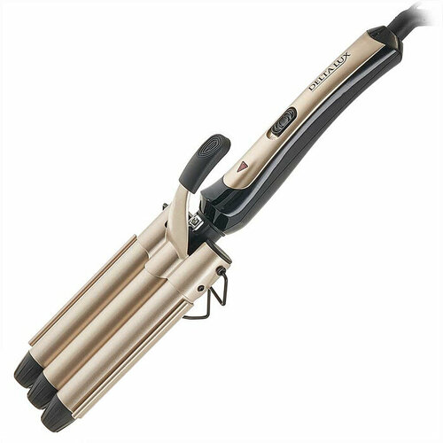 Стайлер для завивки волос DELTA LUX DE-5501 100Вт черный с золотым 193000₽