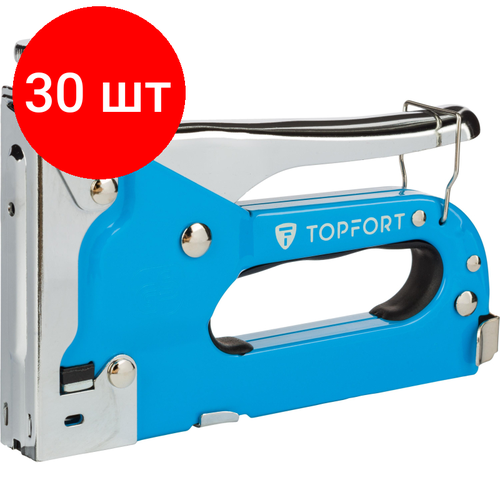 Комплект 30 штук Степлер строительный маталлический 4-14 мм TOPFORT 16717₽