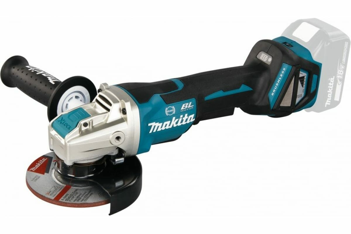 Аккумуляторная УШМ 125мм X-LOCK Makita DGA519Z (18V, Li-Ion) (без зу и акб)