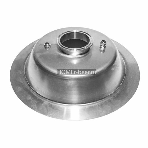 25 л - Конусная купольная крышка на перегонный куб 25 литров люкстайл под кламп 3 дюйма из нержавейки 596000₽