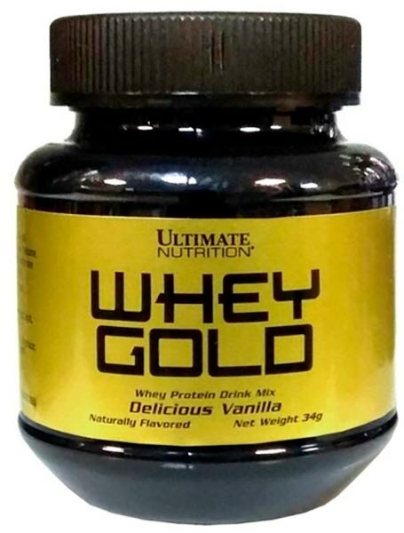 Ultimate Nutrition, Whey Gold (34 г) (ваниль)
