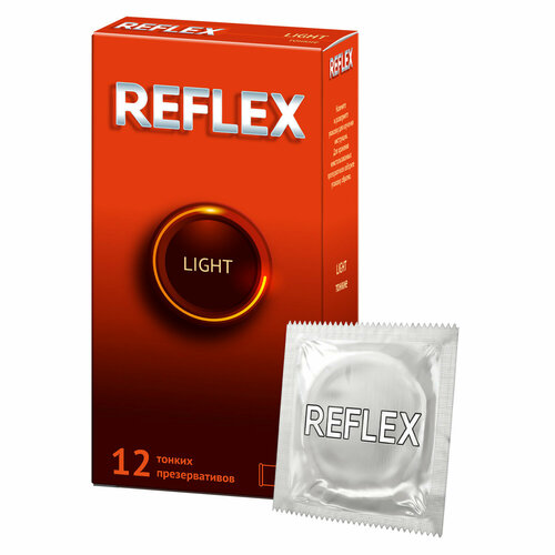 Презервативы Reflex Light из натурального латекса в смазке, 12 шт. reflex classic презервативы в смазке 12 шт