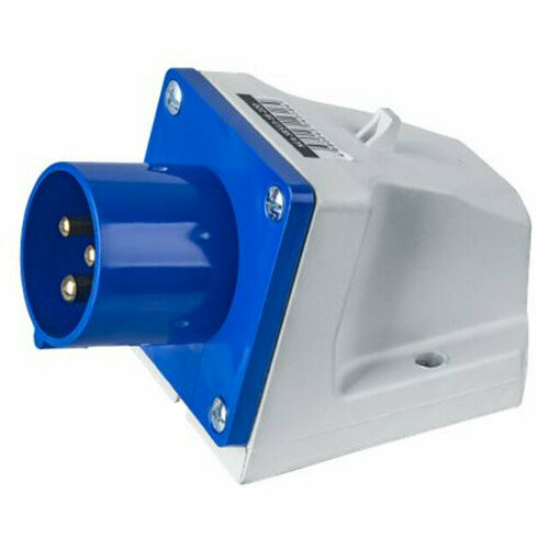 Вилка силовая кабельная navigator стационарная 16а 220в 2ppe ip44 синий 1728₽