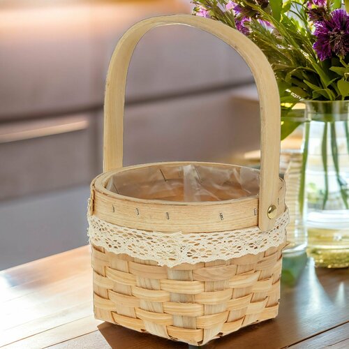 Корзина для хранения плетеная для фруктов овощей цветов 1140₽