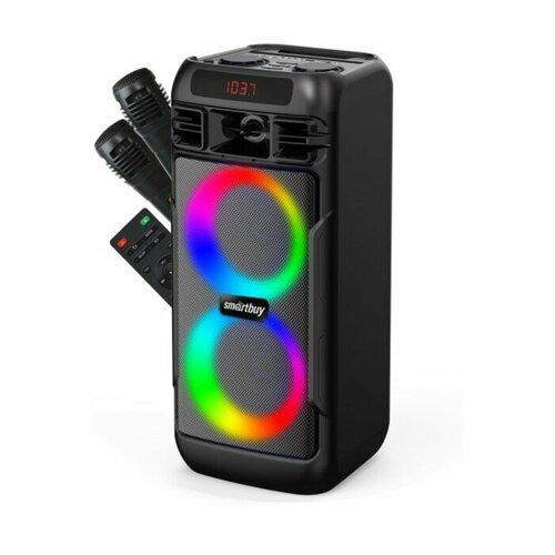 Портативная караоке система SmartBuy MEGA BOOM 2 50 Вт AUX USB BT 4000 мАч чёрная 1229700₽