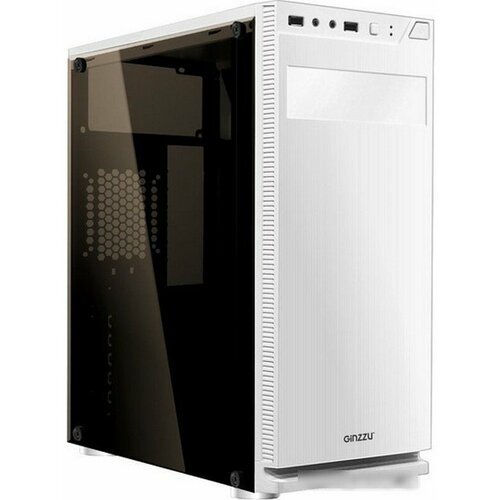 Корпус Ginzzu A290 White Window корпус aerocool p7 c1 wg window white en58362