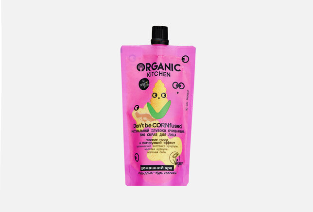 Скраб для лица Organic Cornfused Для идеального тона кожи 100мл Organic Kitchen - фото №19
