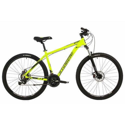 Горный (MTB) велосипед Stinger Element Evo 27.5 MD (2024) рама 20, зеленый, 27AHD. ELEMEVO.20GN4 горный mtb велосипед stinger element evo 27 5 2021 оранжевый 20 требует финальной сборки