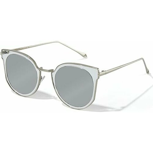 Солнцезащитные очки , серый, серебряный солнцезащитные очки серебряный серый