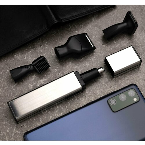 Триммер для волос Luazon LTRI-17 для усовносабороды 4 насадки АКБ серебристый 186900₽