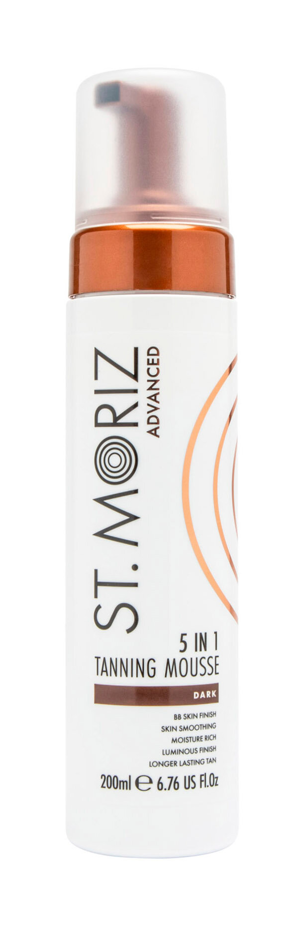 Тонирующий автобронзант-мусс для тела St. Moriz Advanced 5 In 1 Tanning Mousse Dark 200 мл .