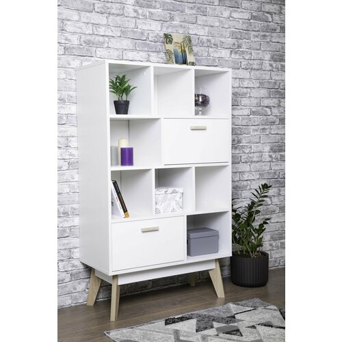 Стеллаж напольный белый Принцесса Мелания 2104 80х40х135см 9590₽