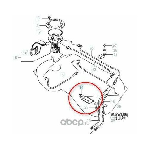 Фильтр топливый 15195-65J00 suzuki 1шт