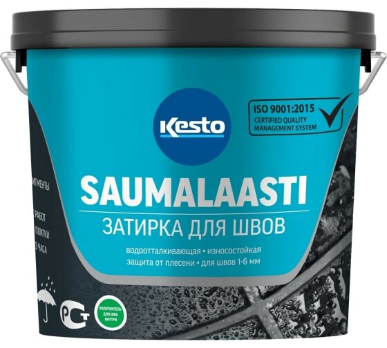 Затирка для плитки Kesto Saumalaasti, 3 кг, серый 40