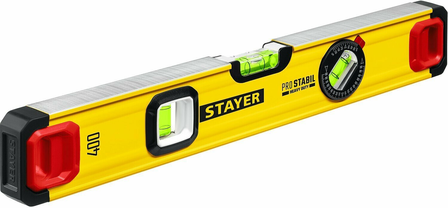 Строительный фрезерованный уровень STAYER ProStabil 400 мм 3471-040