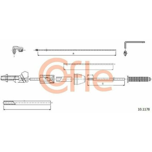 COFLE 92101178 Трос газа компект CITROEN SAXO all 97-