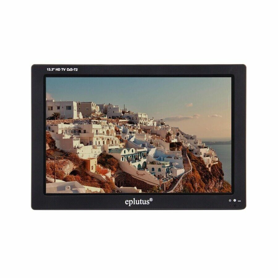 Телевизор Eplutus EP-135T, DVB-T/T2, ЖК, 13.3", встроенный аккумулятор, черный