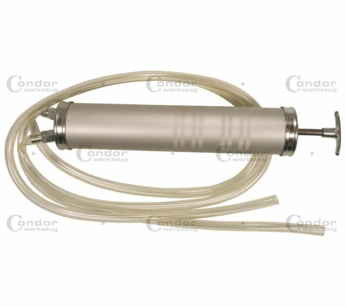 фото Насос для перекачки жидкости, масла, топлива, бензина, дизельного топлива объемом 500 см3 длина шлангов 1200мм арт.3992 Condor Werkzeug (Германия)