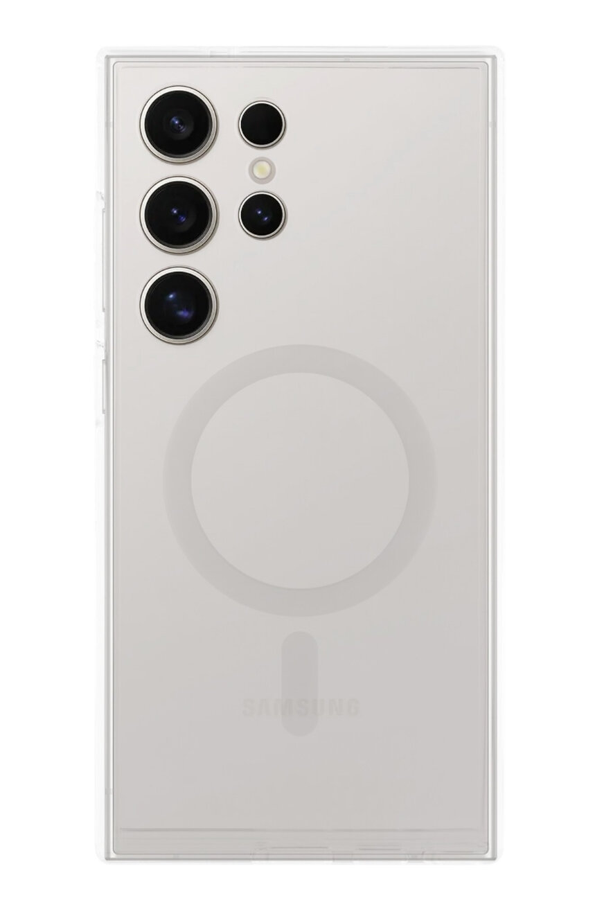 Чехол "Magsafe" для Samsung S24 Ultra, прозрачный, противоударный — фото 1