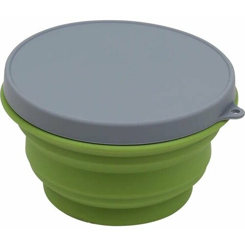 Миска силиконовая с крышкой оливковая 1000 мл. Track