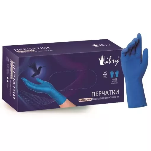 фото ХайРиск перчатки латексные повышенной прочности, р. М