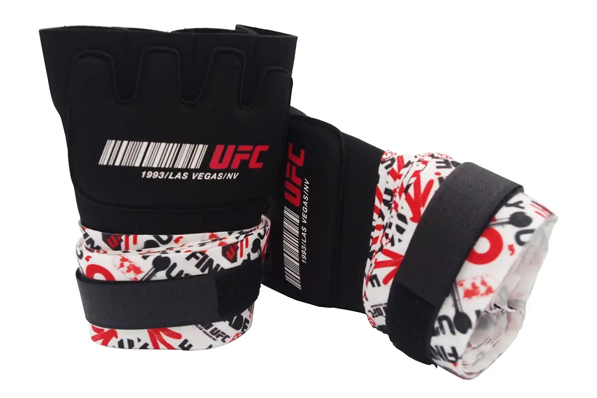 Гелевые бинты UFC Gel Glove Wraps, RD/WH, L/XL (Гелевые бинты UFC Gel Glove Wraps, RD/WH, L/XL)