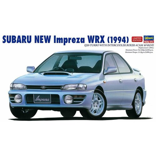 Сборная модель Автомобиль Subaru New Impreza WRX 1994, 20675 Hasegawa, 1/24 масштаб