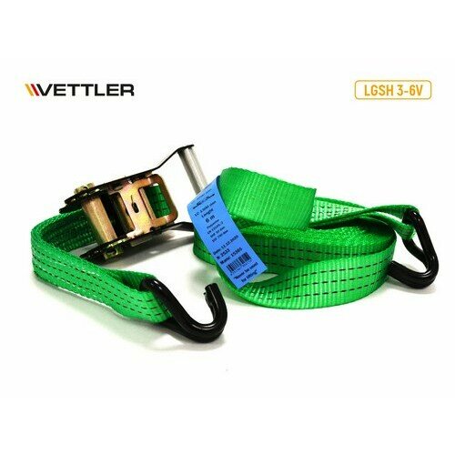 VETTLER Стяжка крепления груза крюк 6м х 35мм 3т VETTLER Profi 1957₽