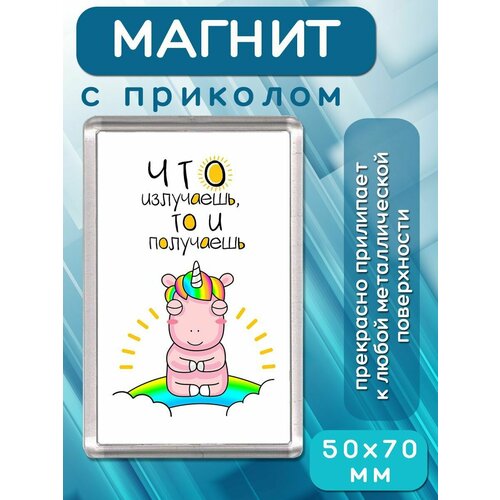 Магнит-украшение Что излучаешь то и получаешь 181₽