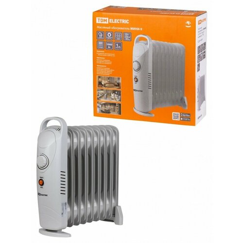 TDM Масляный обогреватель МИНИ-9 1000 Вт 9 секций термостат SQ2501-0909 7 шт 5443000₽